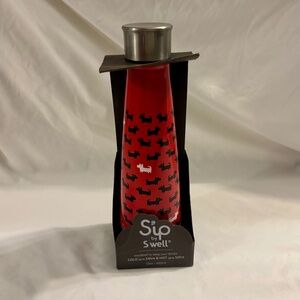 NWT Sip by Swell Insulated Water Bottle Cold | Hot 15 Oz. Red With Scotty Dogs